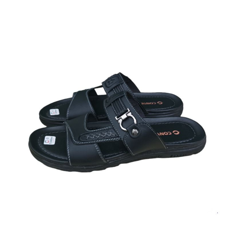 Sandal Kulit Pria Terlaris Sesuai Foto Sandal Selop Pria Sandal Pria Fashion Sandal Pria Contino(Cvl.S.02)