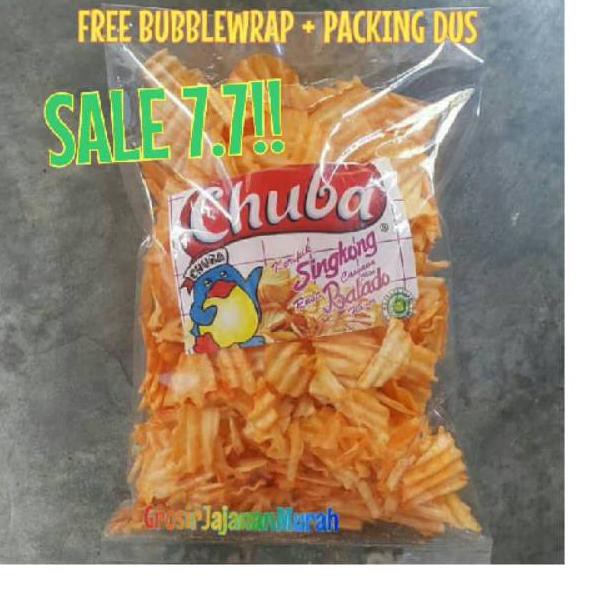 

*Ready Stock* ↓ Best seller Snack Chuba keripik Singkong balado Kiloan snack kiloan enak jajanan mur