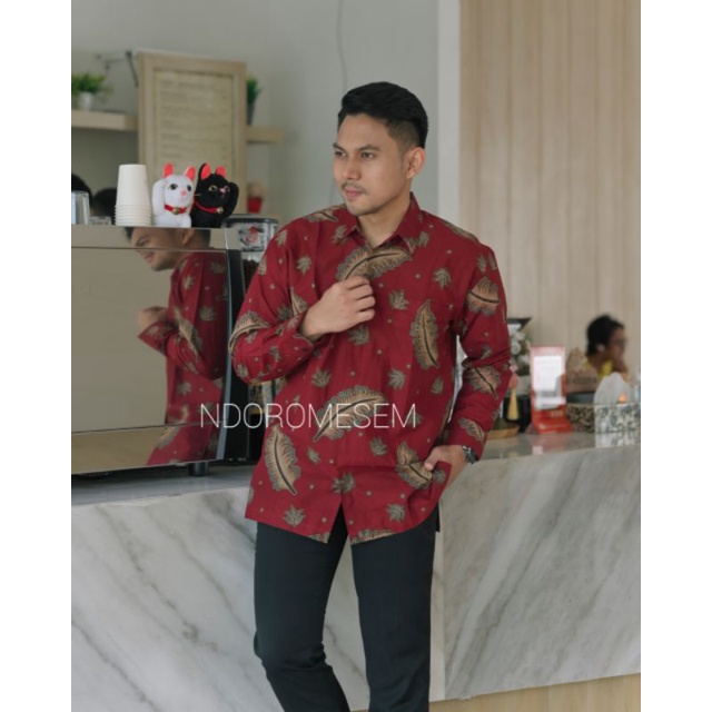 batik ulu merah ndoromesem katun halus furing G3