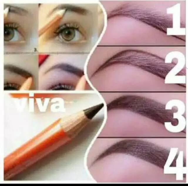 ORIGINAL Alis VIVA Eye Brow Pensil BROWN-BLACK