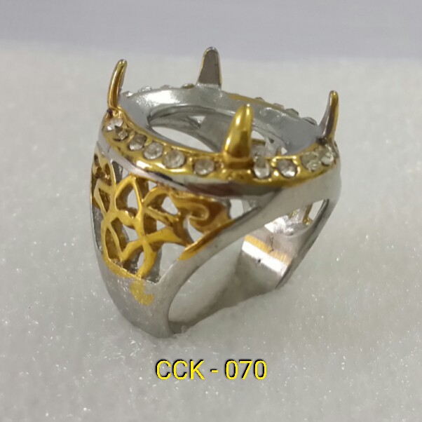 Ring Cincin Titanium Import ikat batu akik per codi DICS 50% cck-070