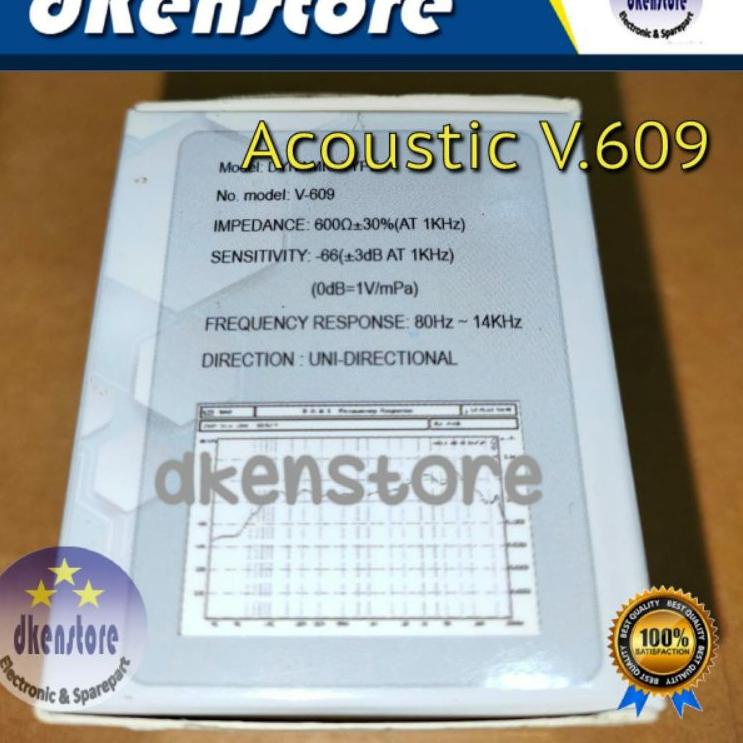 ZRD Spool Mic Acoustic V609 Sensitif buat Microphone Vocal kabel dan wireless Original☌✄ (Dijual Mur
