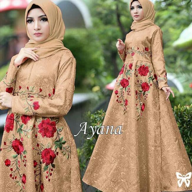 AYANA ST / HIJAB AYANA / SYARI AYANA / GAMIS AYANA / MAXI AYANA - HITAM TRENDY