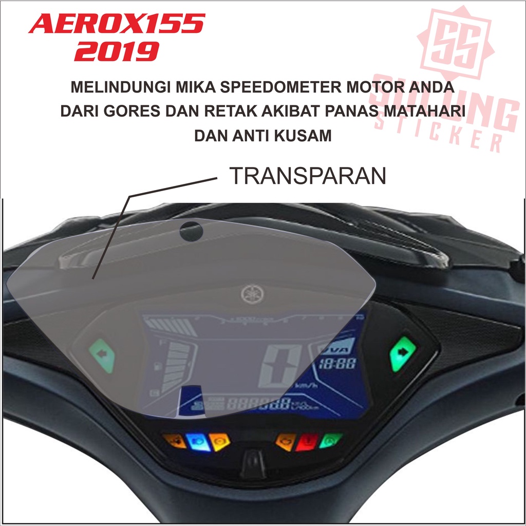 Stiker Anti Gores Pelindung Spidometer Seepedometer Motor Yamaha Aerox 155 Old