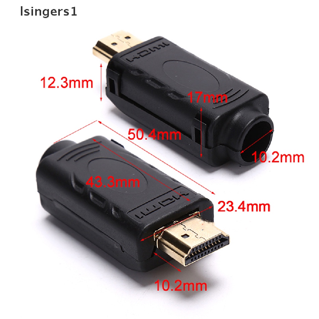 (lsingers1) Adapter Konektor HDMI 2.0 Ke 20P Dengan Casing Pelindung