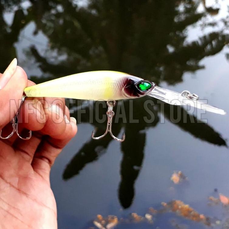 TW.15Jn22ј - Lure minnow lidah panjang 9 cm / 6 gr Floating Dengan warna dan Action Killer