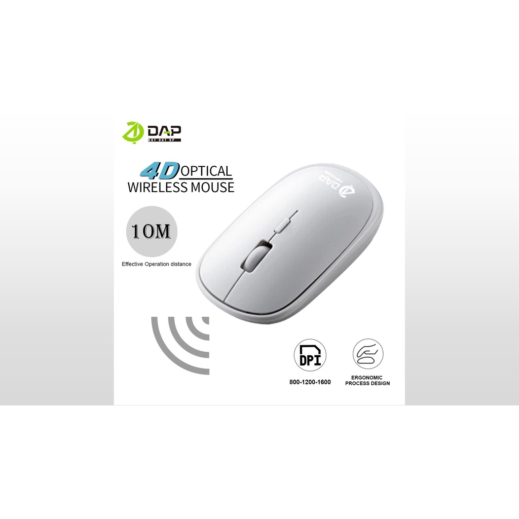 Mouse Wireless DAP W2610 4D Optical Wirelles Mouse 1600DPI