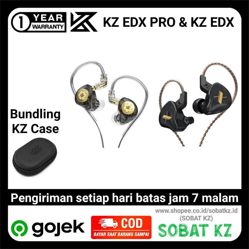 KZ EDX With Mic KZ Earphones 1 Dynamic Bass Earbuds In Ear Monitor