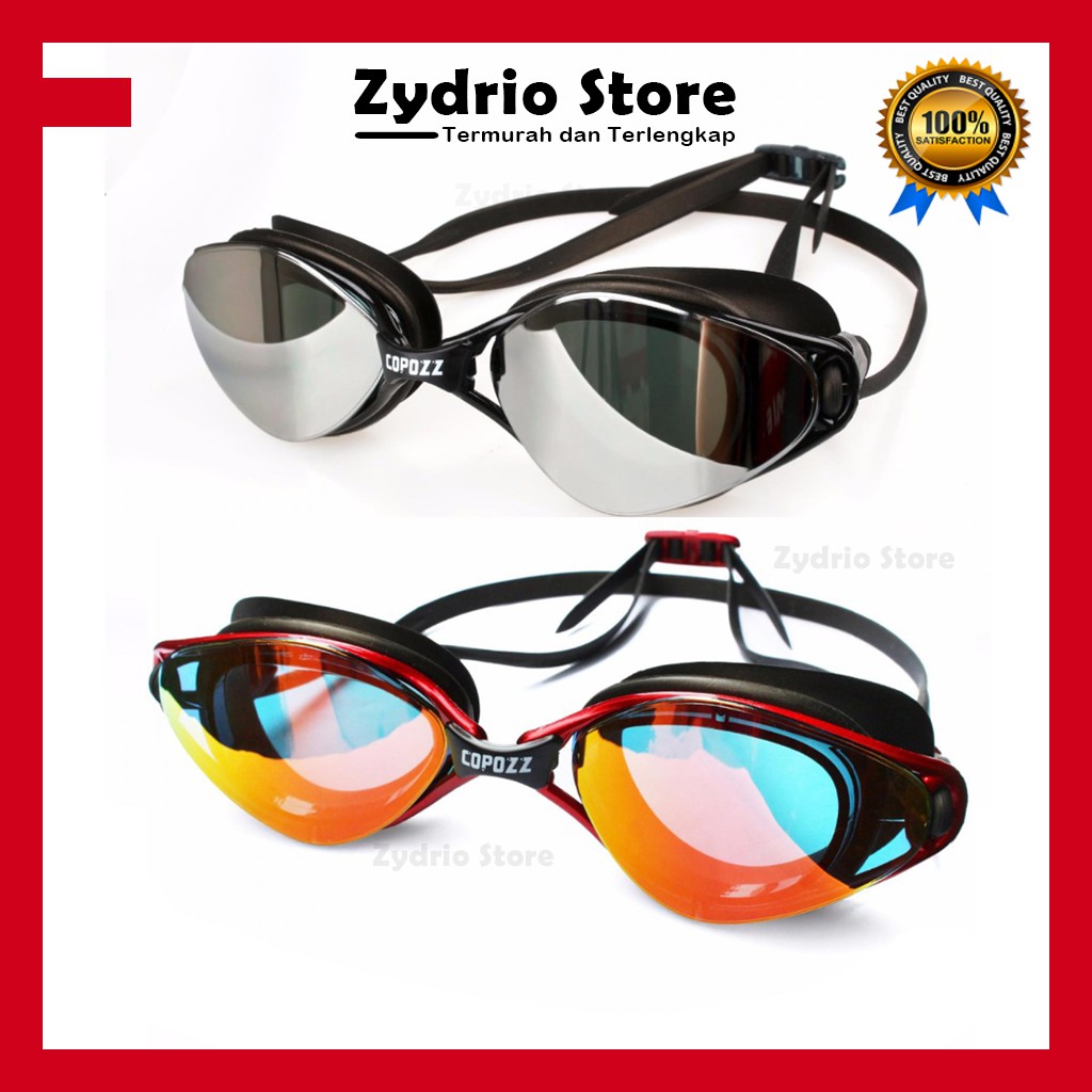 Kacamata Renang Dewasa Anti Fog Anti UV Protection Mirrored Lens