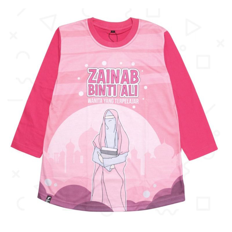 Raffiz Moeslim Kidz Tunik Pendek Long Sleeve Zainab Binti Ali Wanita Terpelajar