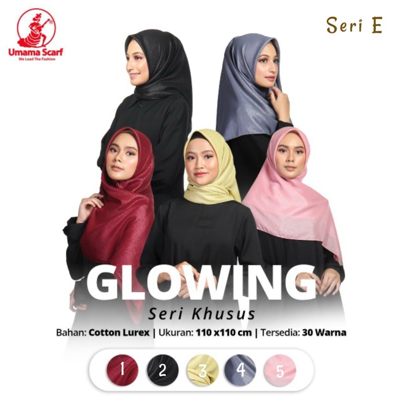 HIJAB JILBAB SEGIEMPAT GLOWING JAHIT TEPI