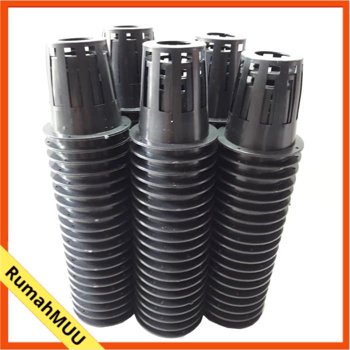 Net Pot Hidroponik 5cm ( 10 PCS) Hitam Wadah perlengkapan hidroponik rumahan sederhana RumahMUU