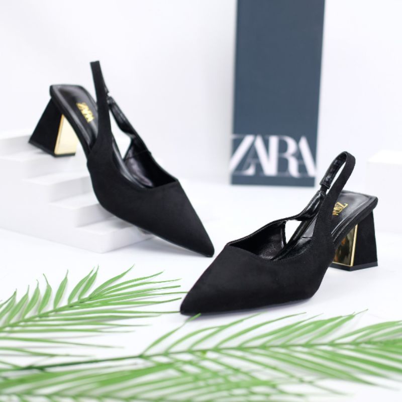 Zara Slingback Heels Shoes