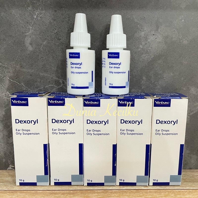 Virbac Dexoryl Ear Drops Tetes Infeksi Telinga Anjing Kucing 10gr