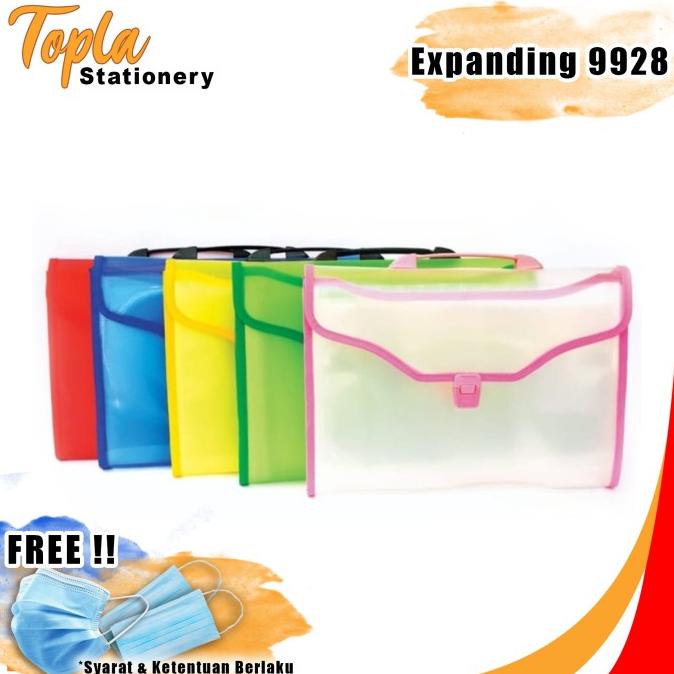 

Office & Stationery | Document Organizer | Expanding File Handle 9928 Uk. 38 Cm X 27 Cm X 2,5 Cm - Isi 12 Sekat | Best Seller
