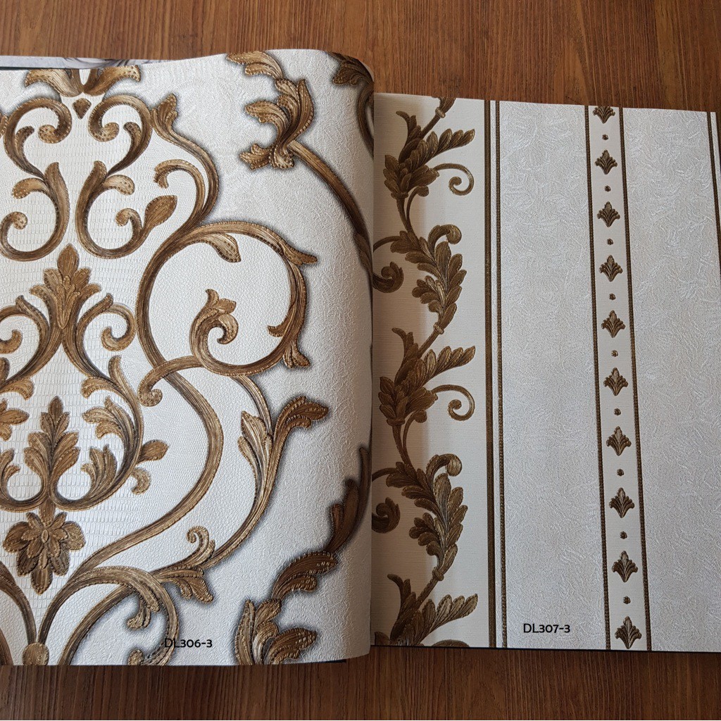 wallpaper dinding motif klasik