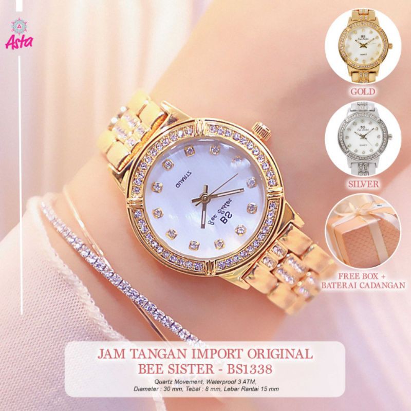 Jam Tangan Wanita Original Bee Sister BS1338