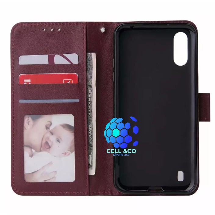 Flip cover SAMSUNG A01 Flip case buka tutup kesing hp casing flip case leather wallet