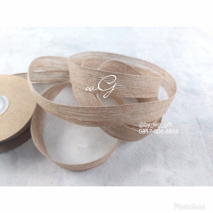 

Pita Goni Coklat ; Lebar 2.5 cm; Panjang 10 yard