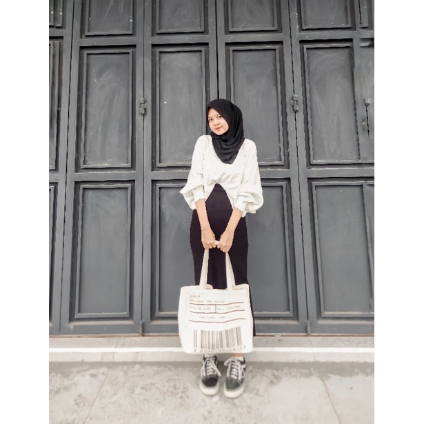 TOTEBAG KANVAS BARCODE | cirebon_cloth | crbn_cloth
