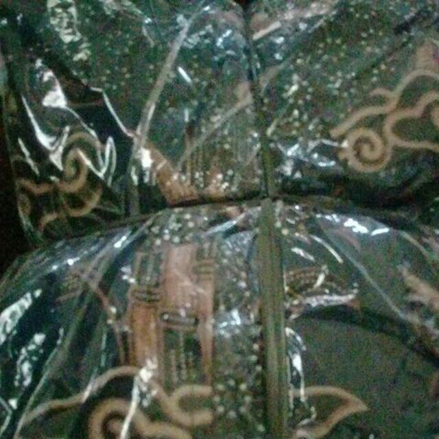 Set Batik Tradisional Couple • Blouse Bolero Hem Batik Pria • Atasan Batik • Motif Bambu