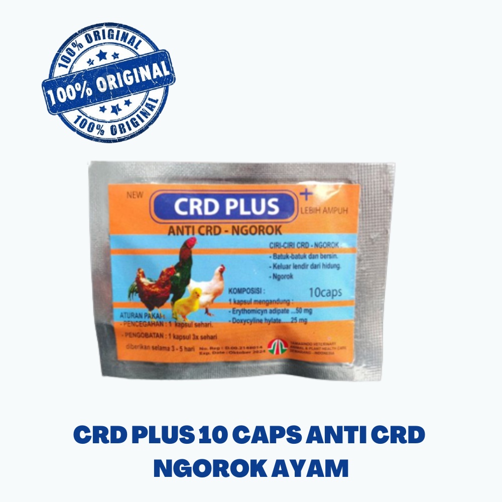 CRD PLUS 10 caps Anti CRD NGOROK Ayam