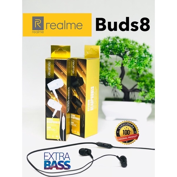 GROSIR HANDSFREE REALME BUDS8 EARPHONE EXTRABASS TERBAIK