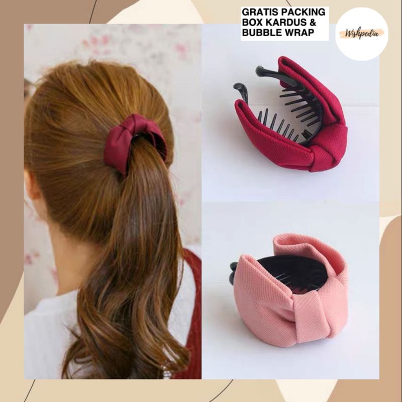 PROMO jepit rambut pisang pita korea jepitan banana clip aksesoris rambut hiasan cantik wanita