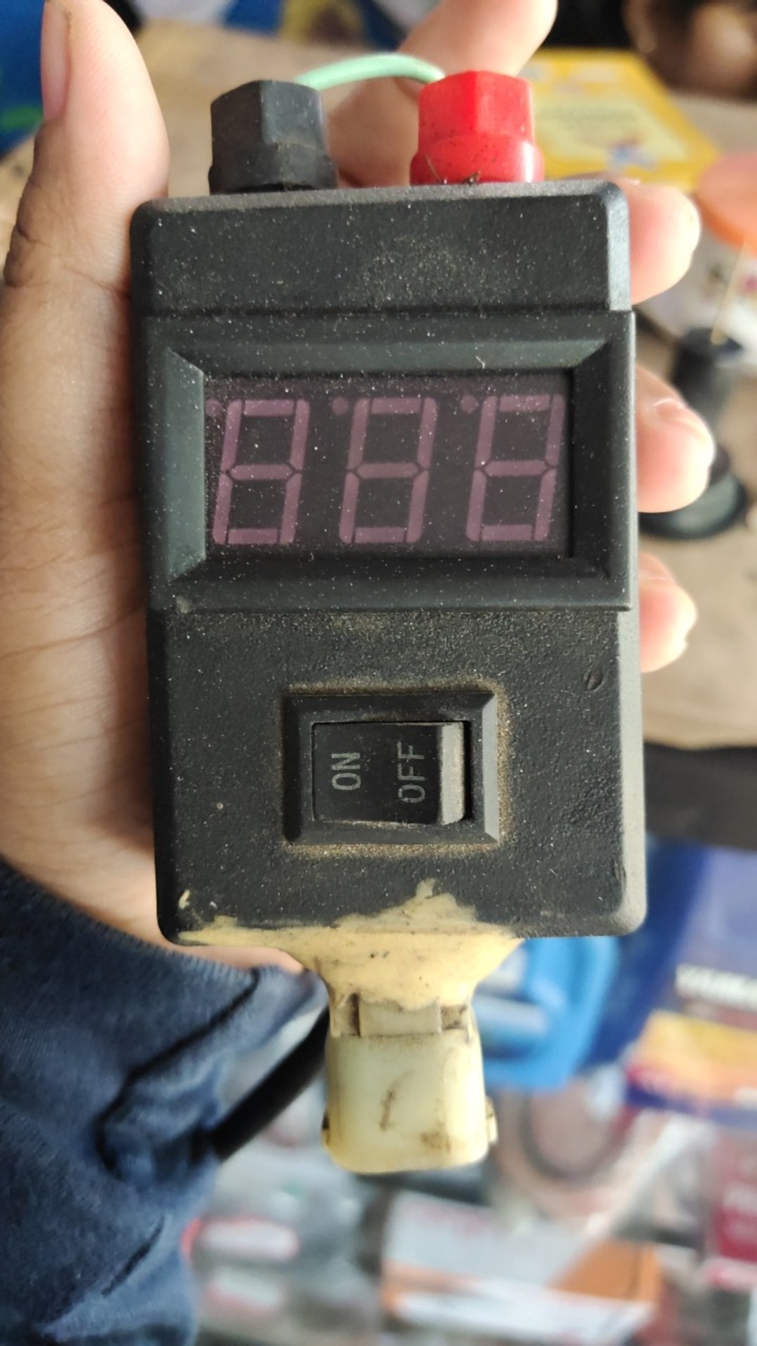 Voltmeter Digital 0.56 Dc 0-30v Dengan Frame 2 Kabel Warna Biru