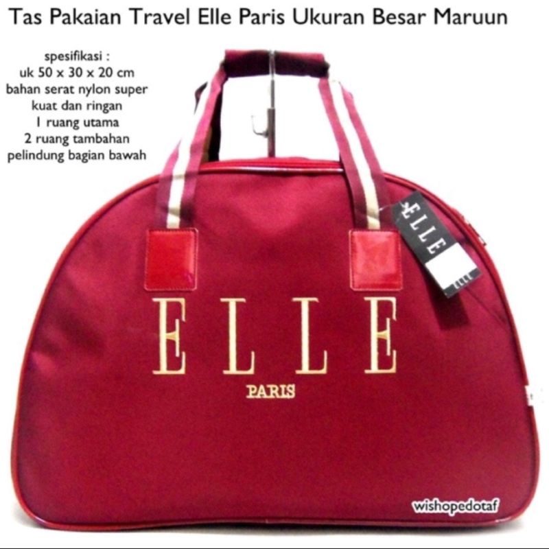 ELLE TRAVEL BAG ELLE TAS JINJING ELLE TAS FASHION