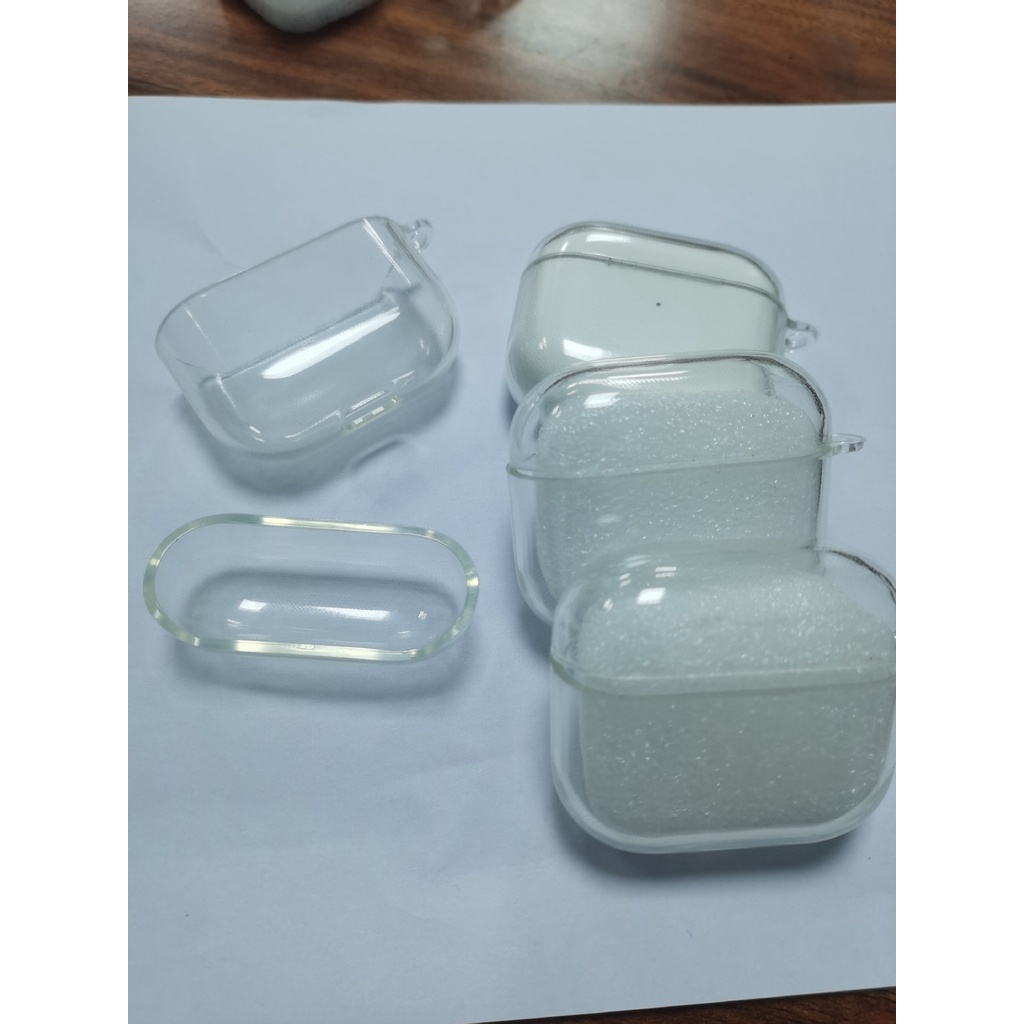 Case Kompatibel Untuk airpods pro headset bluetooth TPU Transparan Pelindung Lengan