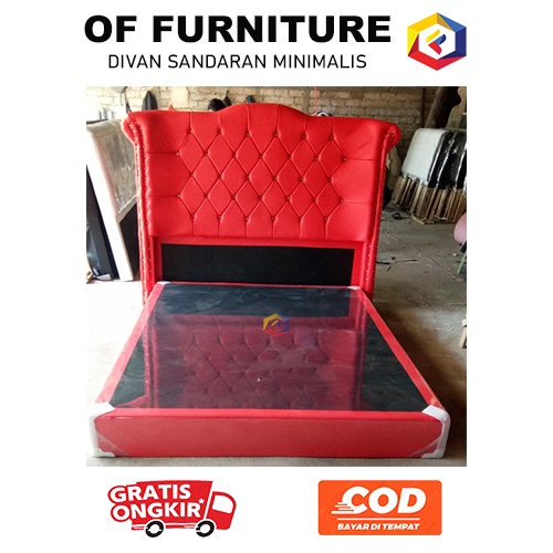 Divan dipan sandaran jaguar 160x200 bermotif