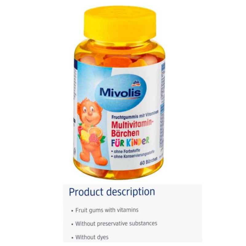 PO Mivolis Multivitamin-Barchen fur Kinder