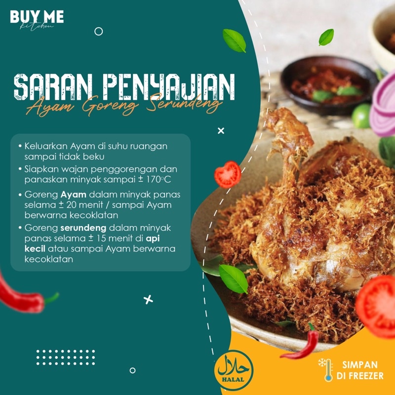 

Ayam Ungkep Bumbu Lengkuas Frozen Free Sambal Siap Goreng