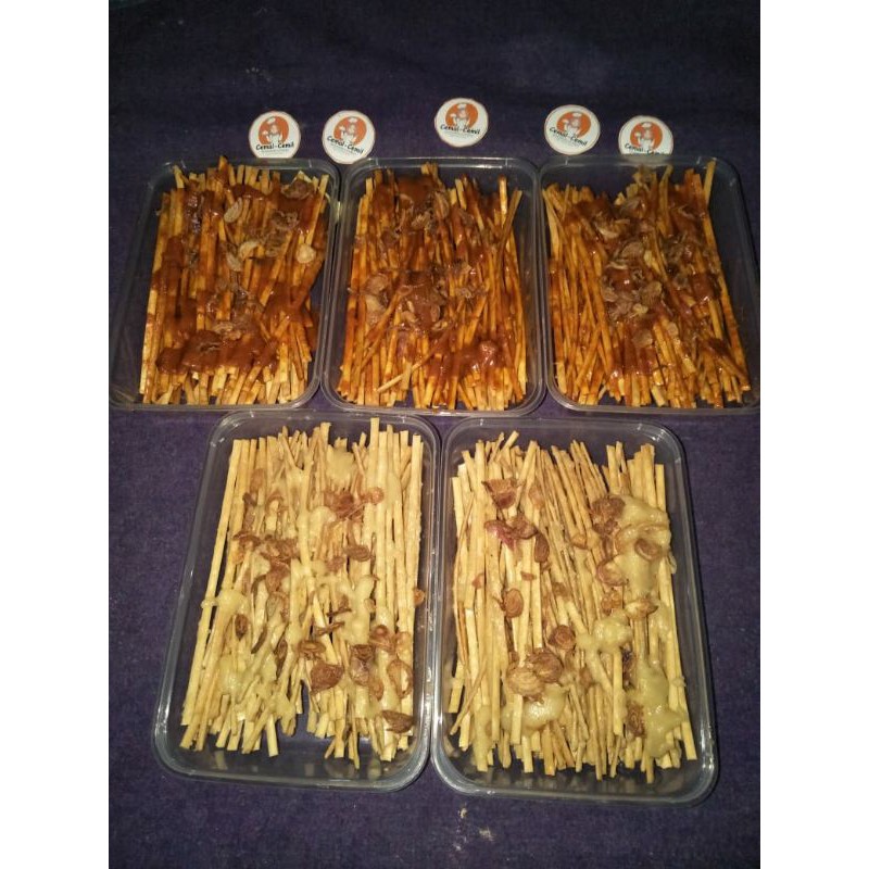 

Mie Lidi Lebar bumbu glabet isi 150gr kemasan box 500ml