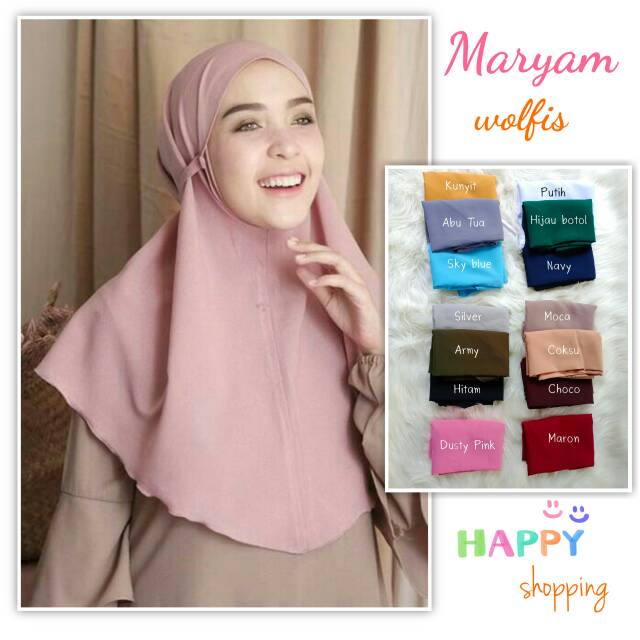 (1kg 15 pcs) Bergo maryam, bergo nisma, hijab aisya , khimar tali wolfis