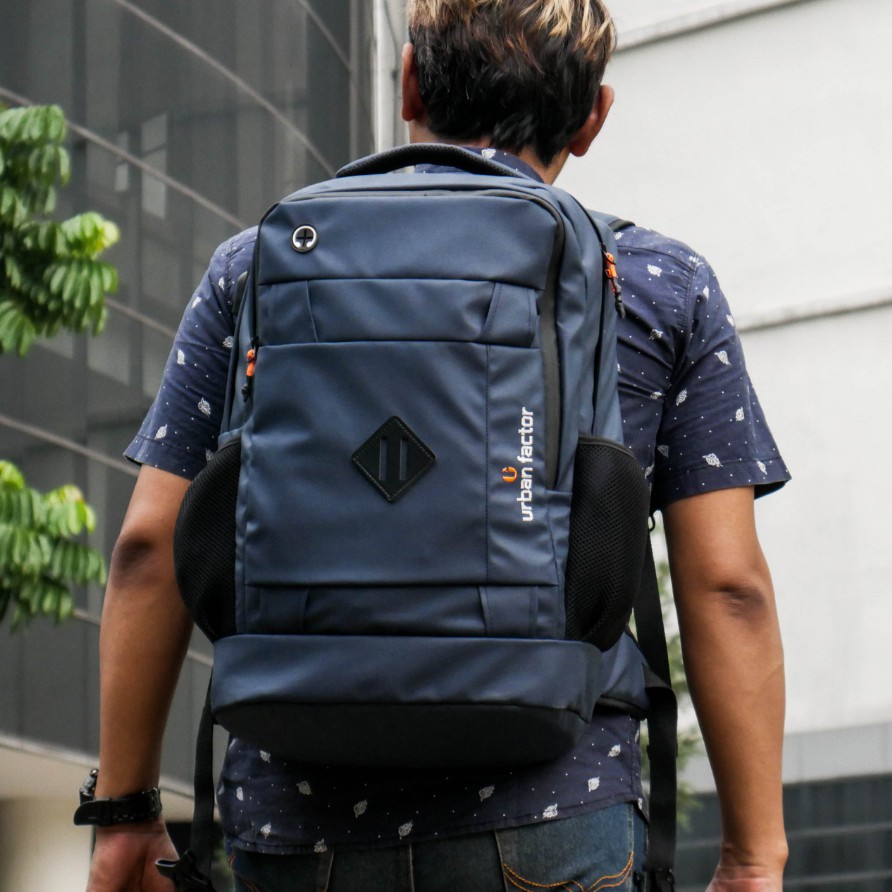 LUXURIOUS NAVY |Urban Factor x FORIND|Tas Ransel Punggung Ori Bag Pria Wanita Backpack Baru Besar