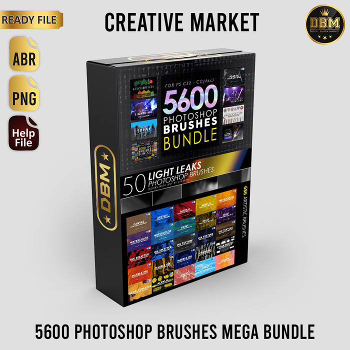 5600 Photoshop Brushes Mega Bundle 19 GB - The Bing Bang Pack