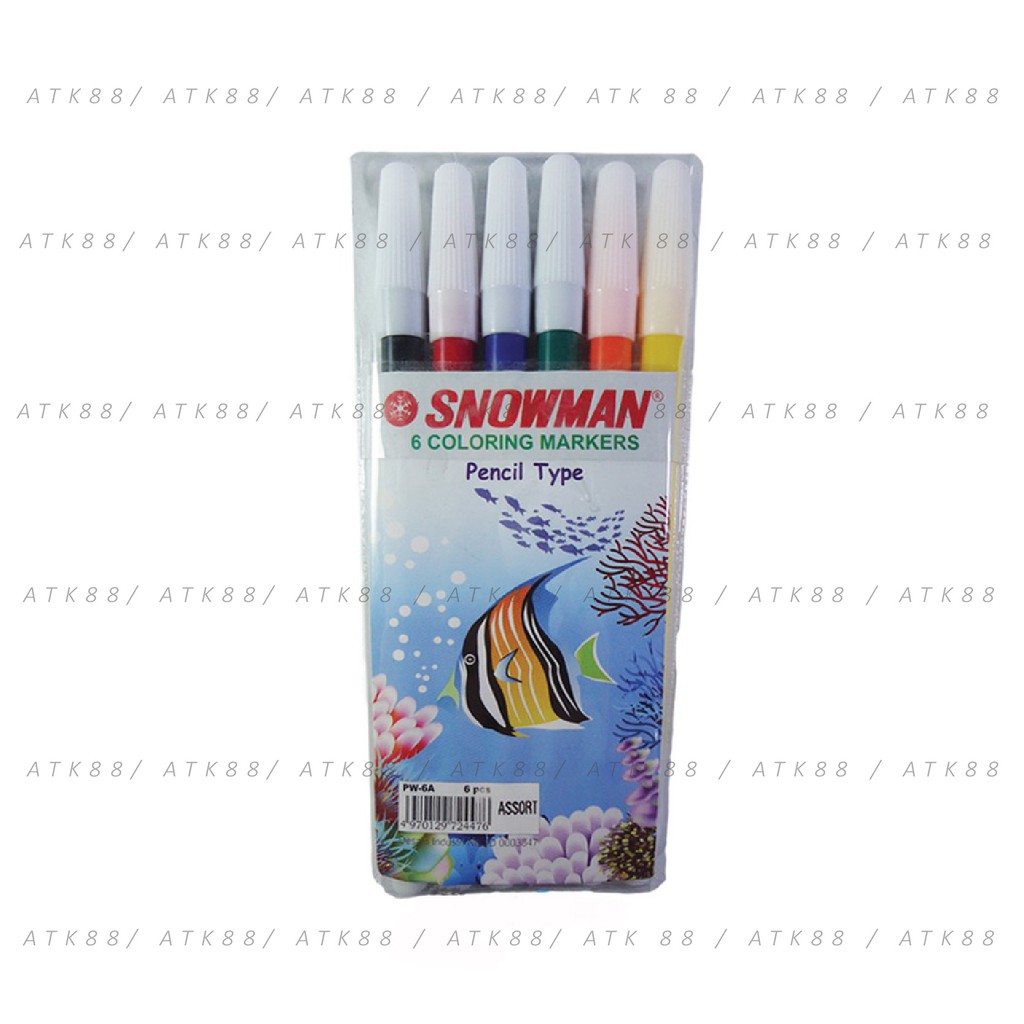 

Spidol Warna Snowman 6 Colours PW-6A