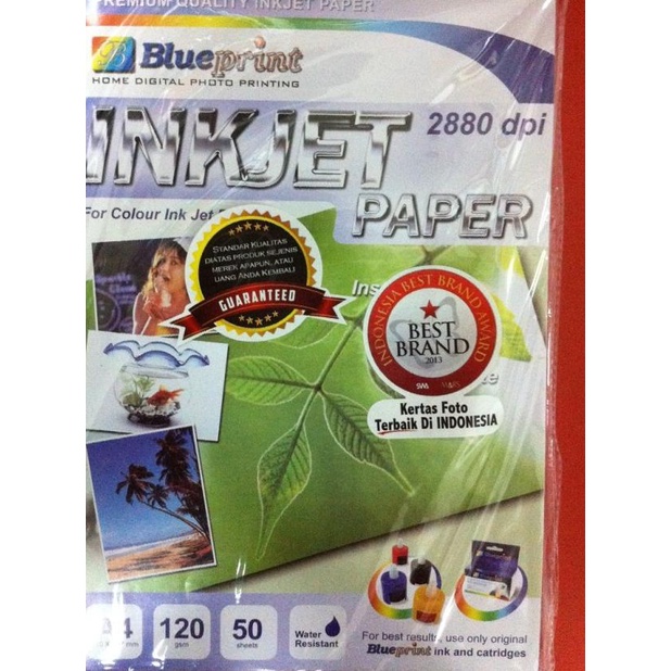 

✶ Kertas Foto Inkjet Paper A4 120 gram Blueprint Photo Paper BP-IPA4120 ►