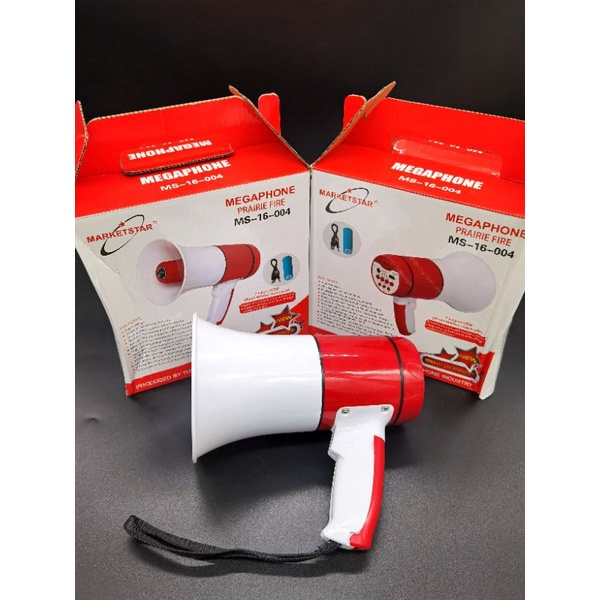 Hand Megaphone Portable dengan Batterai, Pengeras Suara Portable Genggam Tangan, 15watt jangkauan 500meter