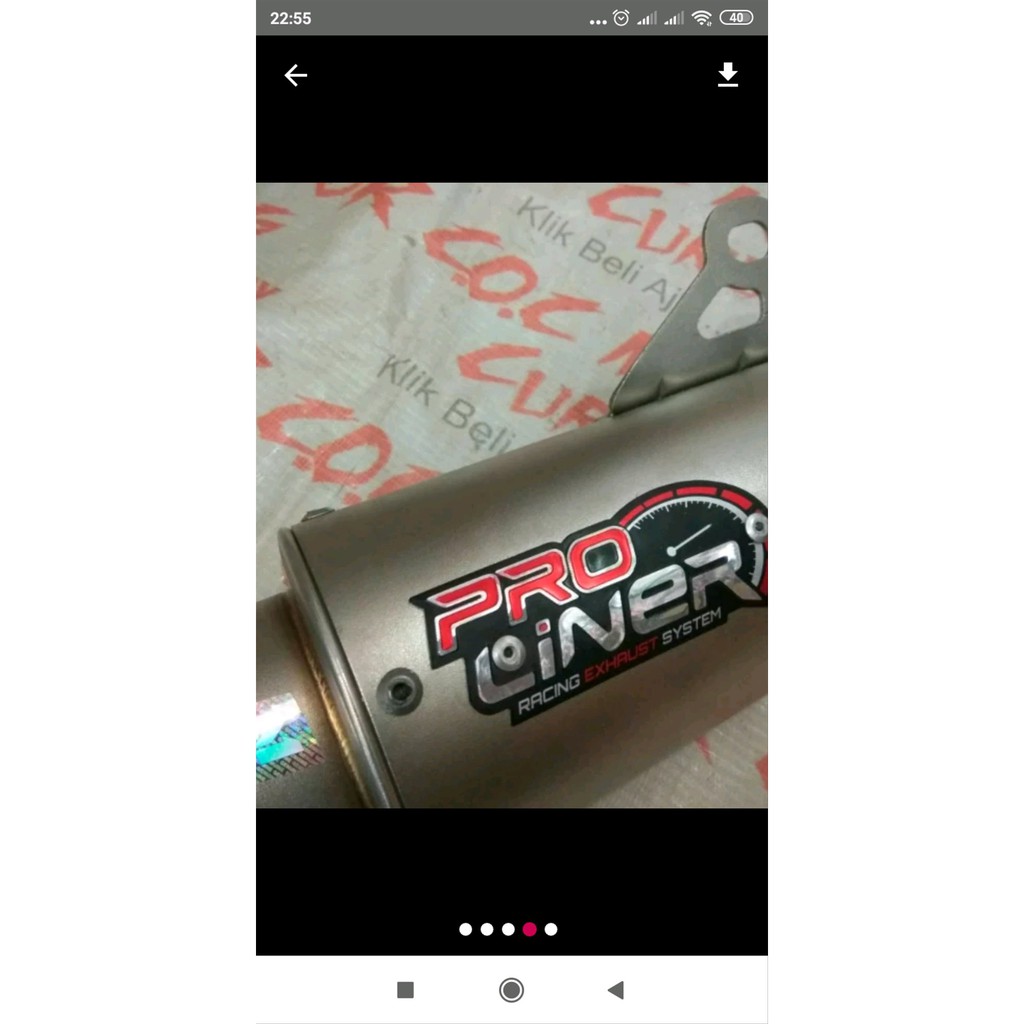 SILINCER PROLINER ORIGINAL TR-1 NEW Murah bac 8599