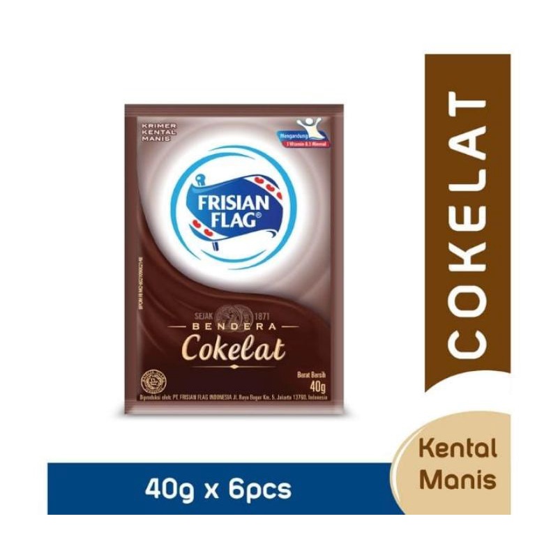 

FRISIAN FLAG Kental Manis Cokelat 6 x 40 g