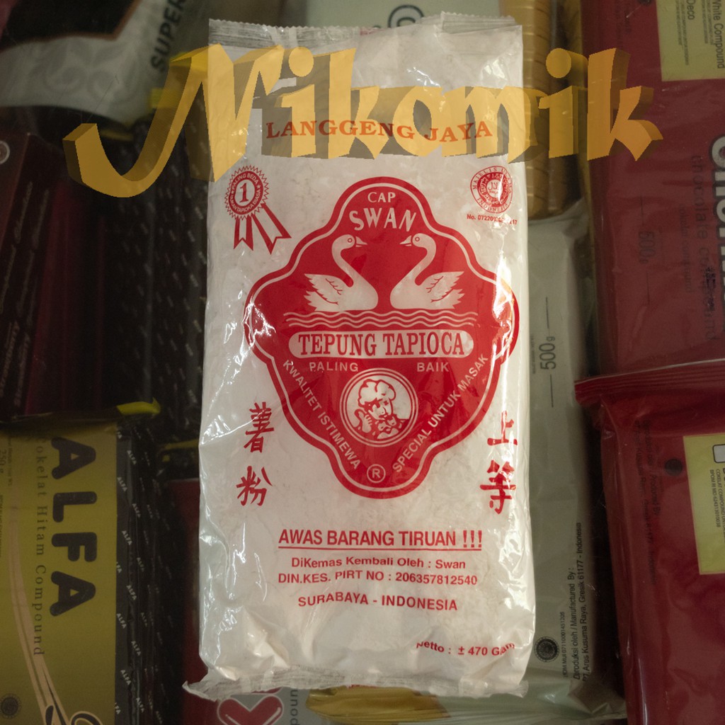 

Tepung Tapioka Cap Swan 470Gr x 20pc