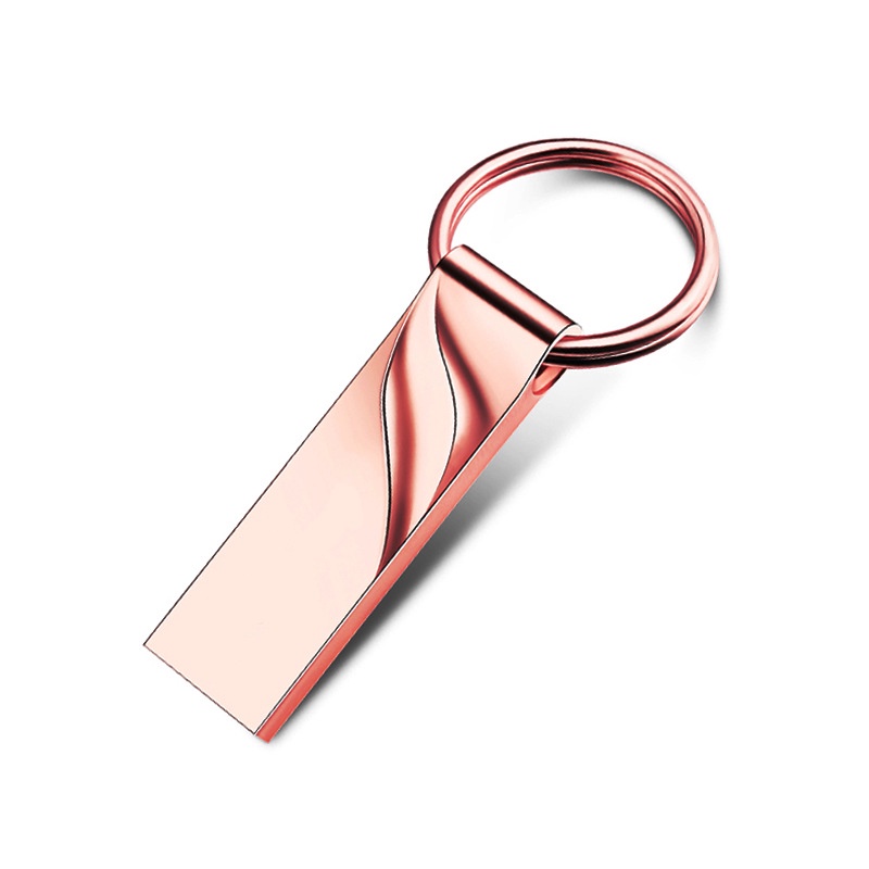 Flash Disk USB High Speed Bahan Metal Warna Silver / Gold / Rose Gold Kapasitas 8GB / 16GB / 32GB / 64GB / 128GB