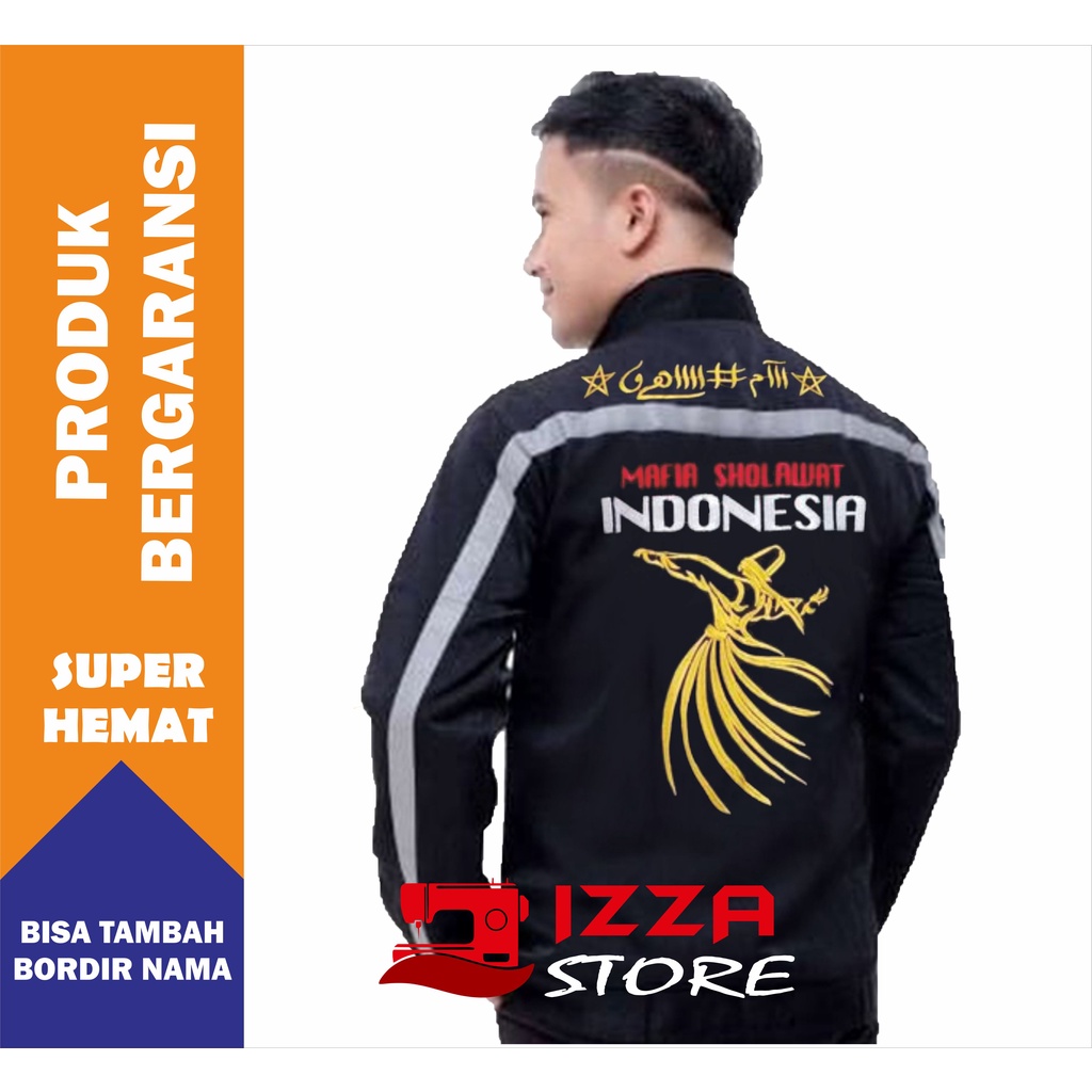 (BISA COD) JAKET MAJELIS MAFIA SHOLAWAT+ BORDIR NAMA | JAKET MAJLIS MAFIA SHOLAWAT/ JAKET MAFISHO TE