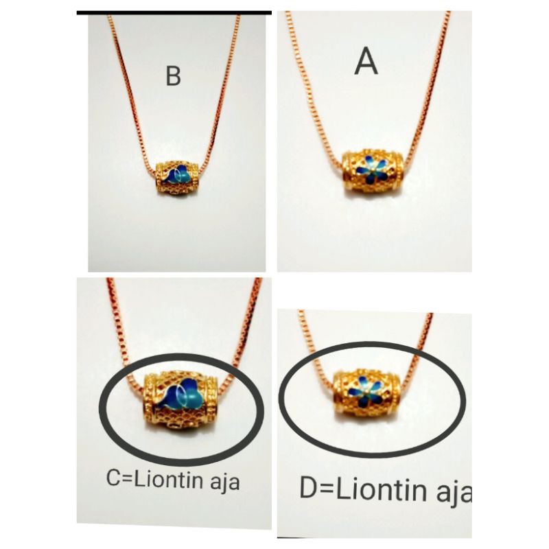 RC12. Kalung xuping wanita lapis emas 45 cm itali