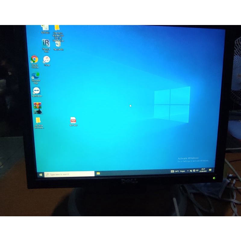 monitor komputer dell 17 kotak bonus kabel