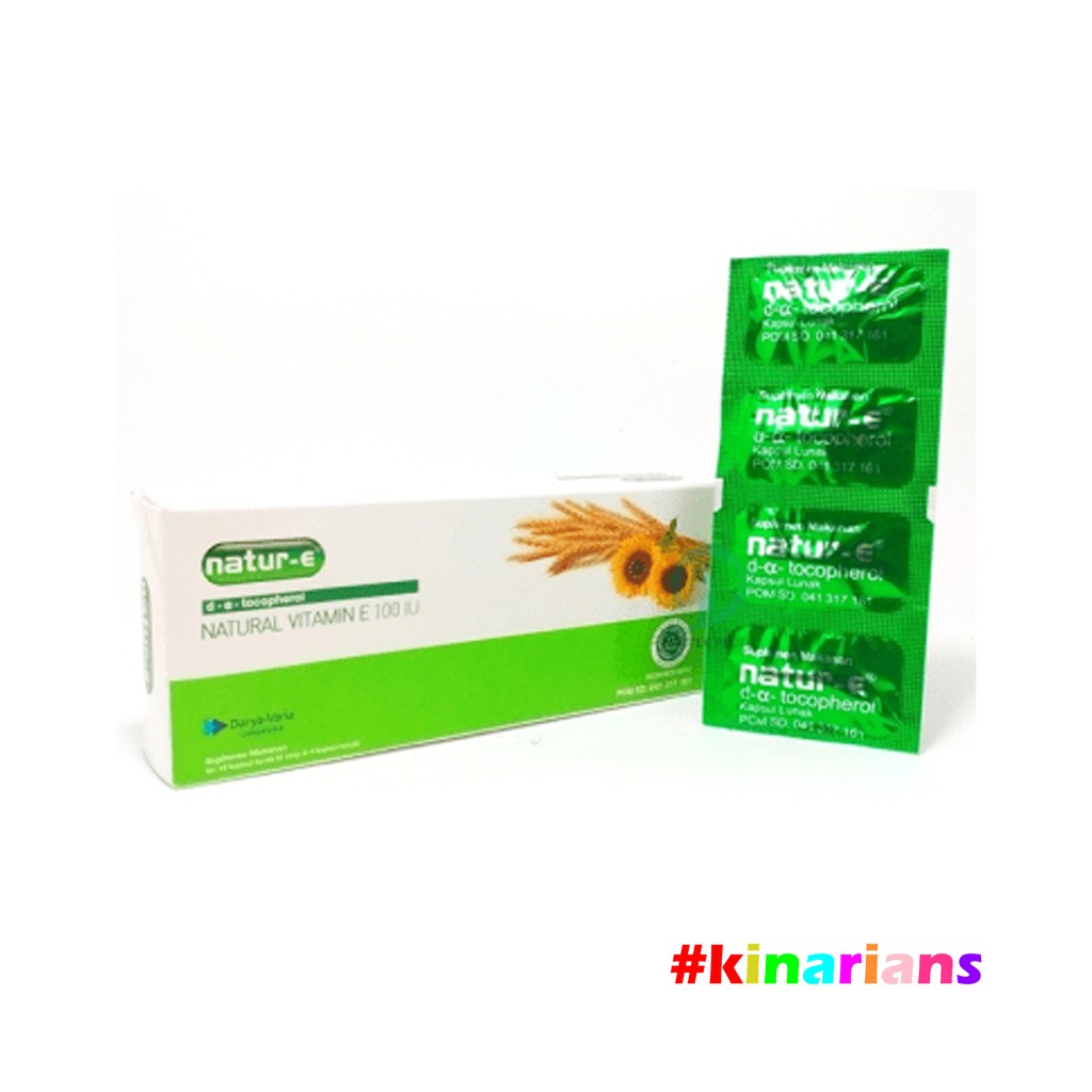 Natur E Hijau Natural Vitamin E 100 Iu Natur E Kapsul Lunak Shopee Indonesia