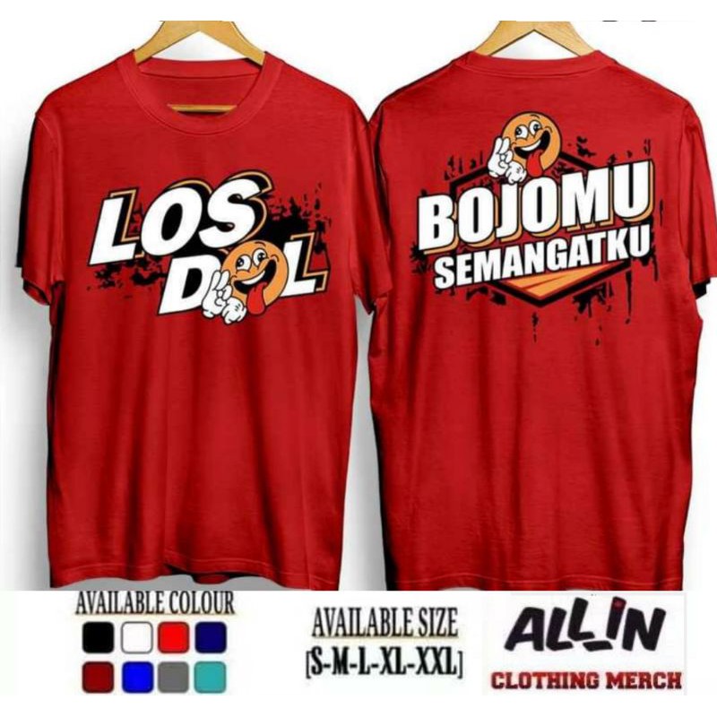 KAOS LOS DOLL BOJOMU SEMANGAT KU EMOTICON - RED